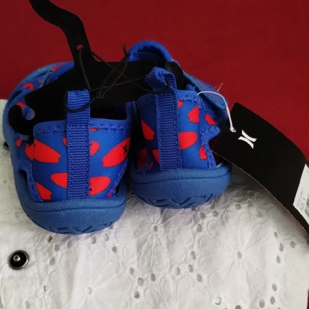 Hurley Kids Vibrant Blue and Red Sandals